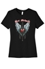 Winged Heart with Chains Graphic Ladies Tee Bret Michaels, Brett Michaels, Bret Micheals, Brett Micheals, LIfestyle, Style, Life, Collection, winged heart, chains, slit-v raglan